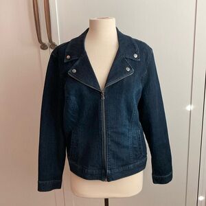 Style & Co Denim zip jacket